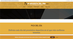 Desktop Screenshot of laapuestadeldia.com